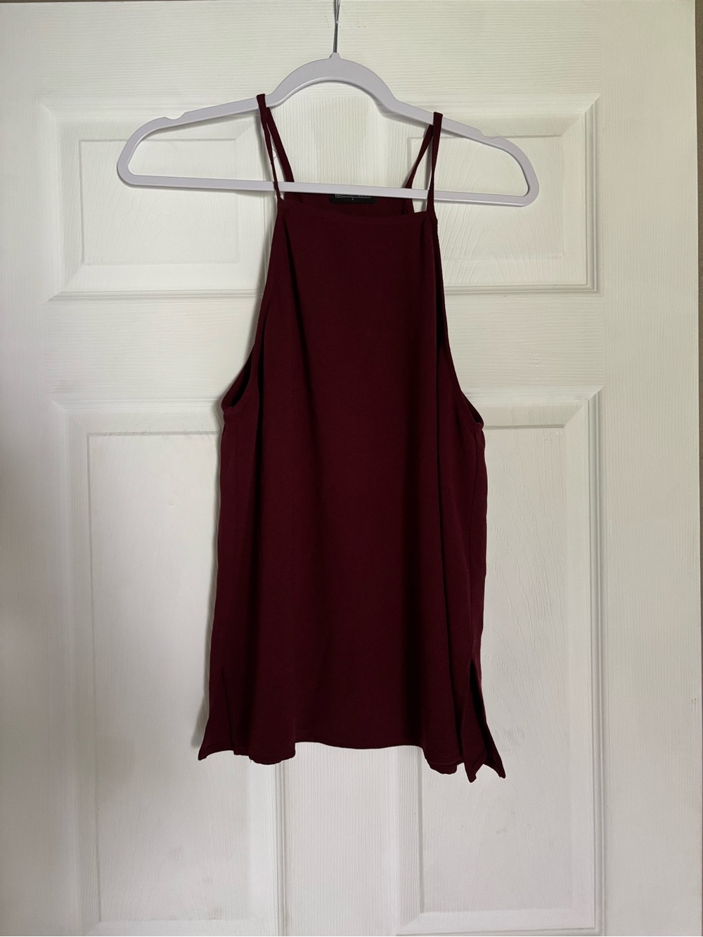 American Apparel Burgundy Halter Camisole